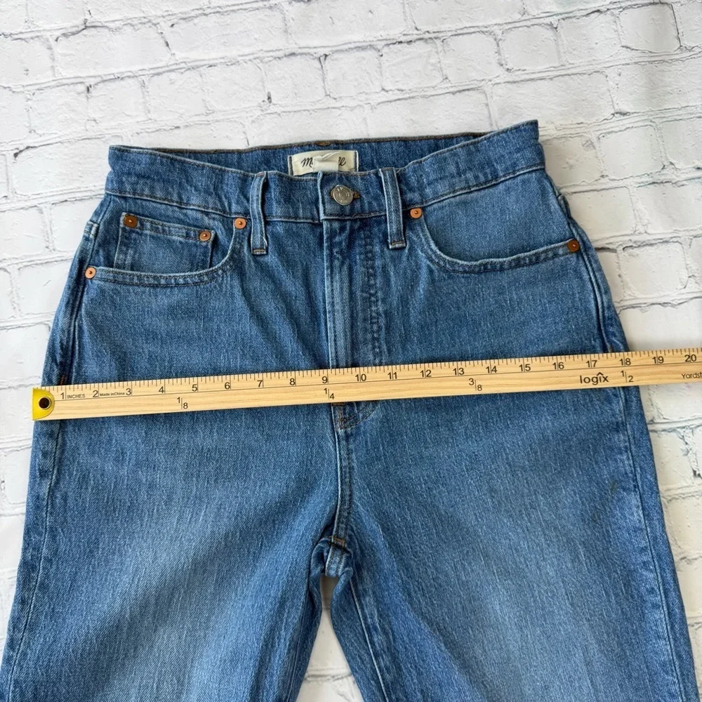 ✅ Madewell High-Rise Blue The perfect Vintage  Jeans frayed hem size 27